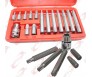 NEW 15PC STAR PROOF SOCKET BIT SET W/ 1/2" DR TORX BIT ADAPTOR